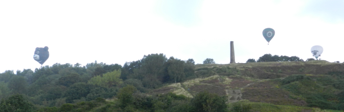 View of Troopers Hill with balloons